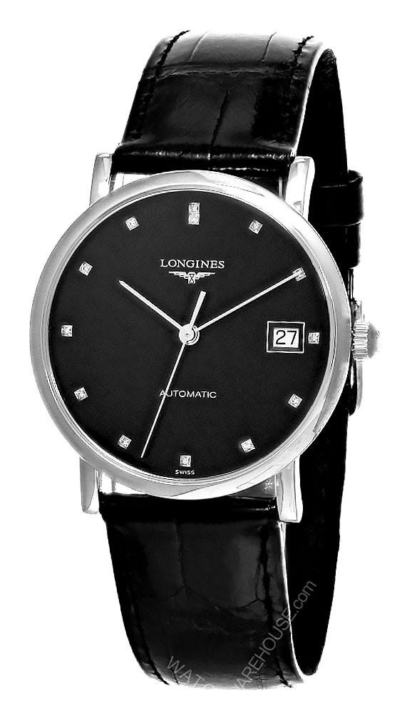 LONGINES Elegant Collection Automatic 13 Diamond 34.5MM Unisex Watch L4.809.4.57.2 / L48094572