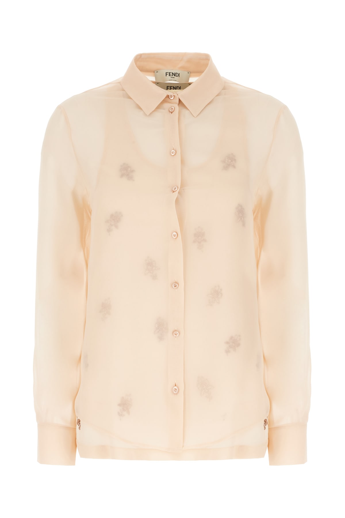 Fendi Peach Silk Blouse