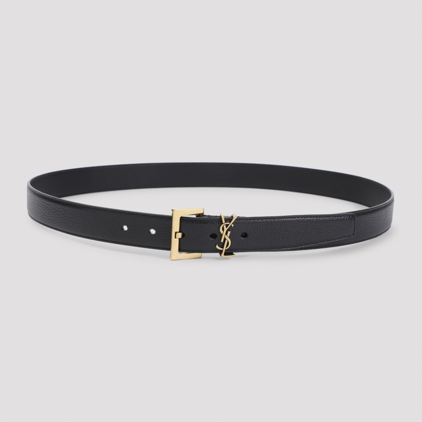Saint Laurent 黑色皮革腰带