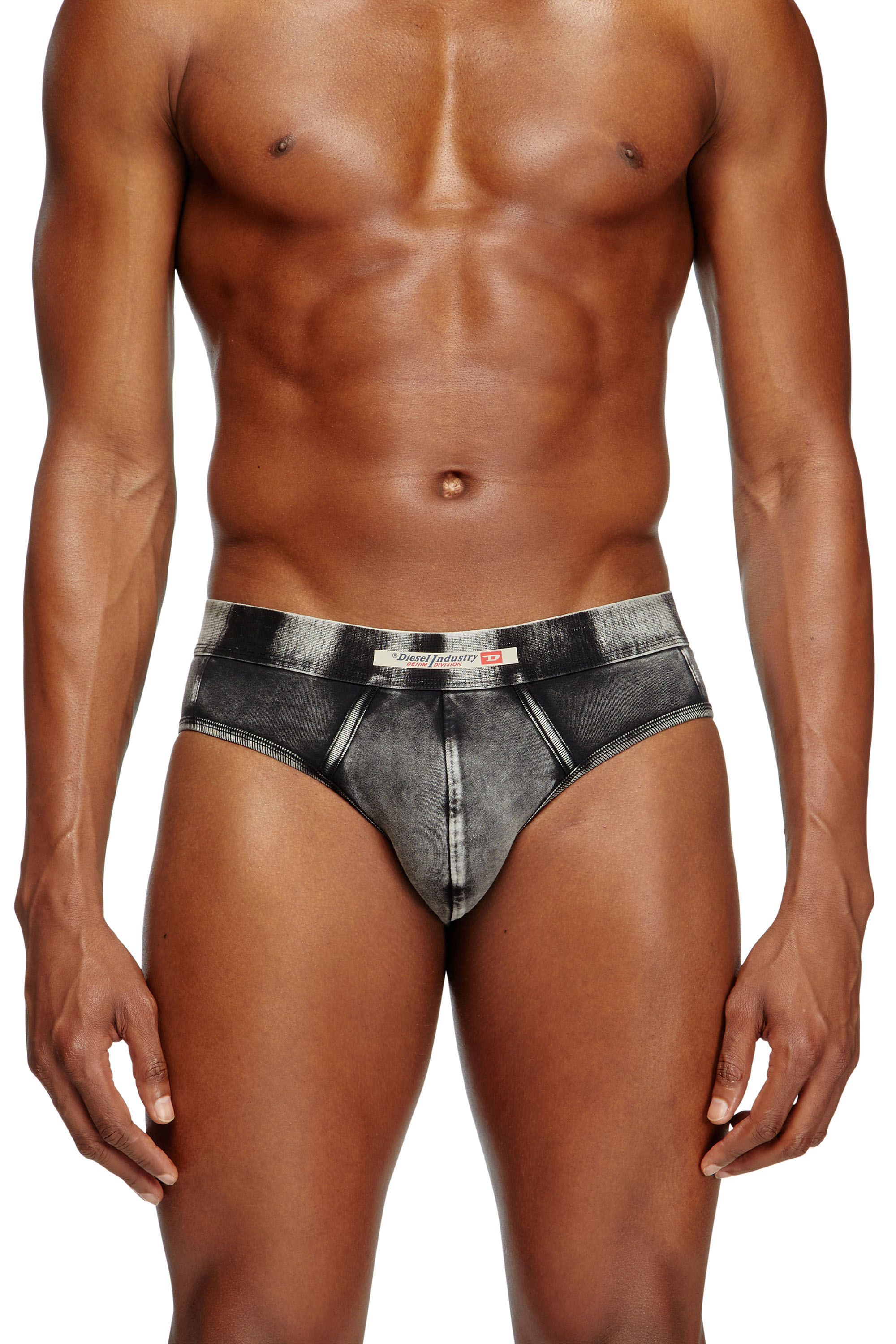 Diesel - Denim-effect briefs - Briefs - Man - Black