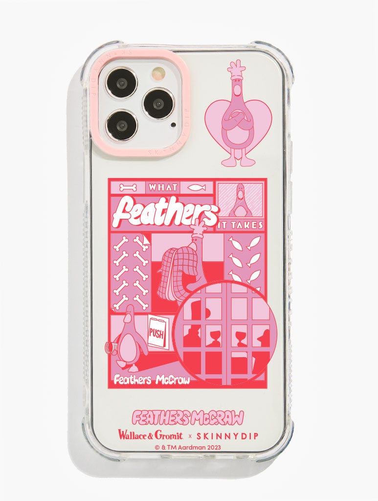 Wallace & Gromit x Skinnydip What Feathers It Takes Shock i Phone Case, i Phone 13 Pro Max Case