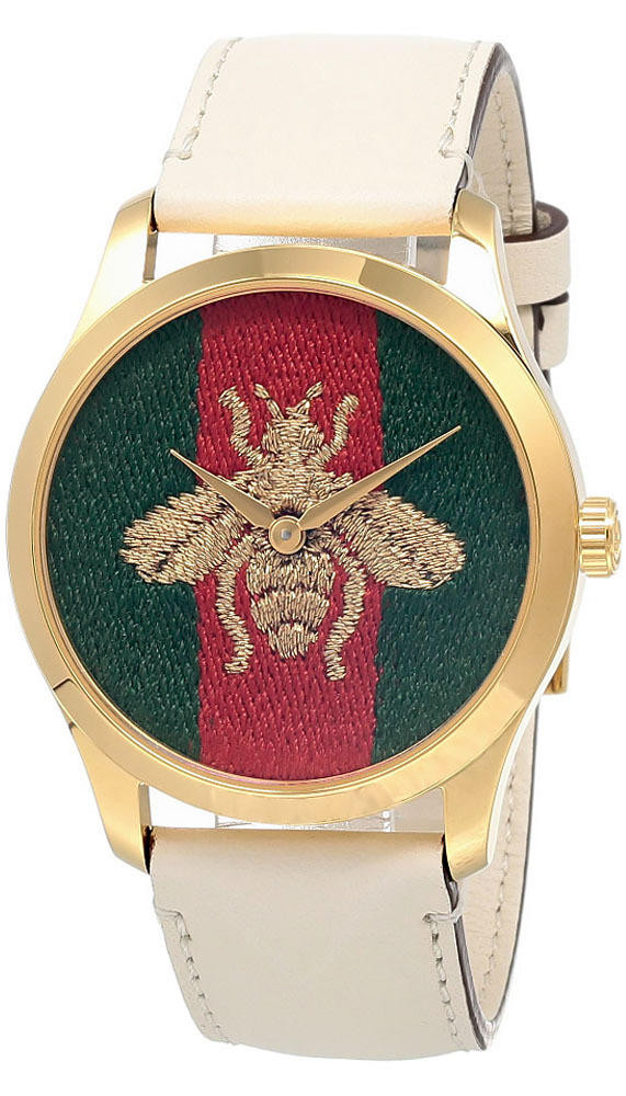 GUCCI G-Timeless 38MM Quartz Web Nylon Dial Women's Watch YA1264128