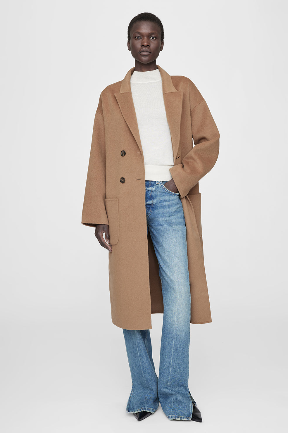 Dylan Coat - Camel Cashmere Blend S