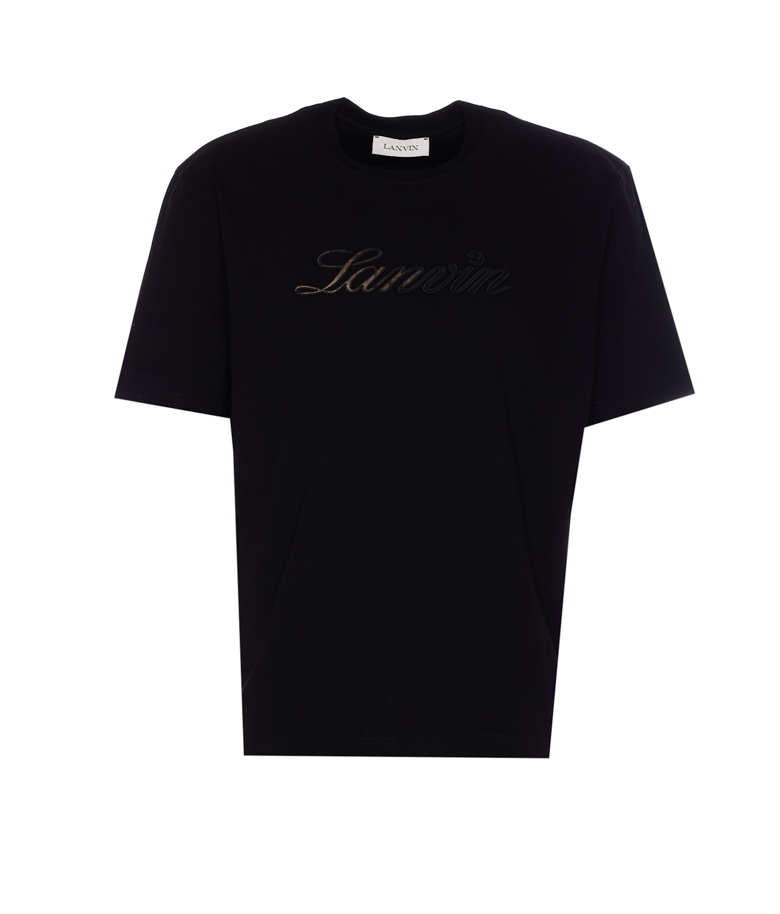 Lanvin 牛仔手写标志T恤