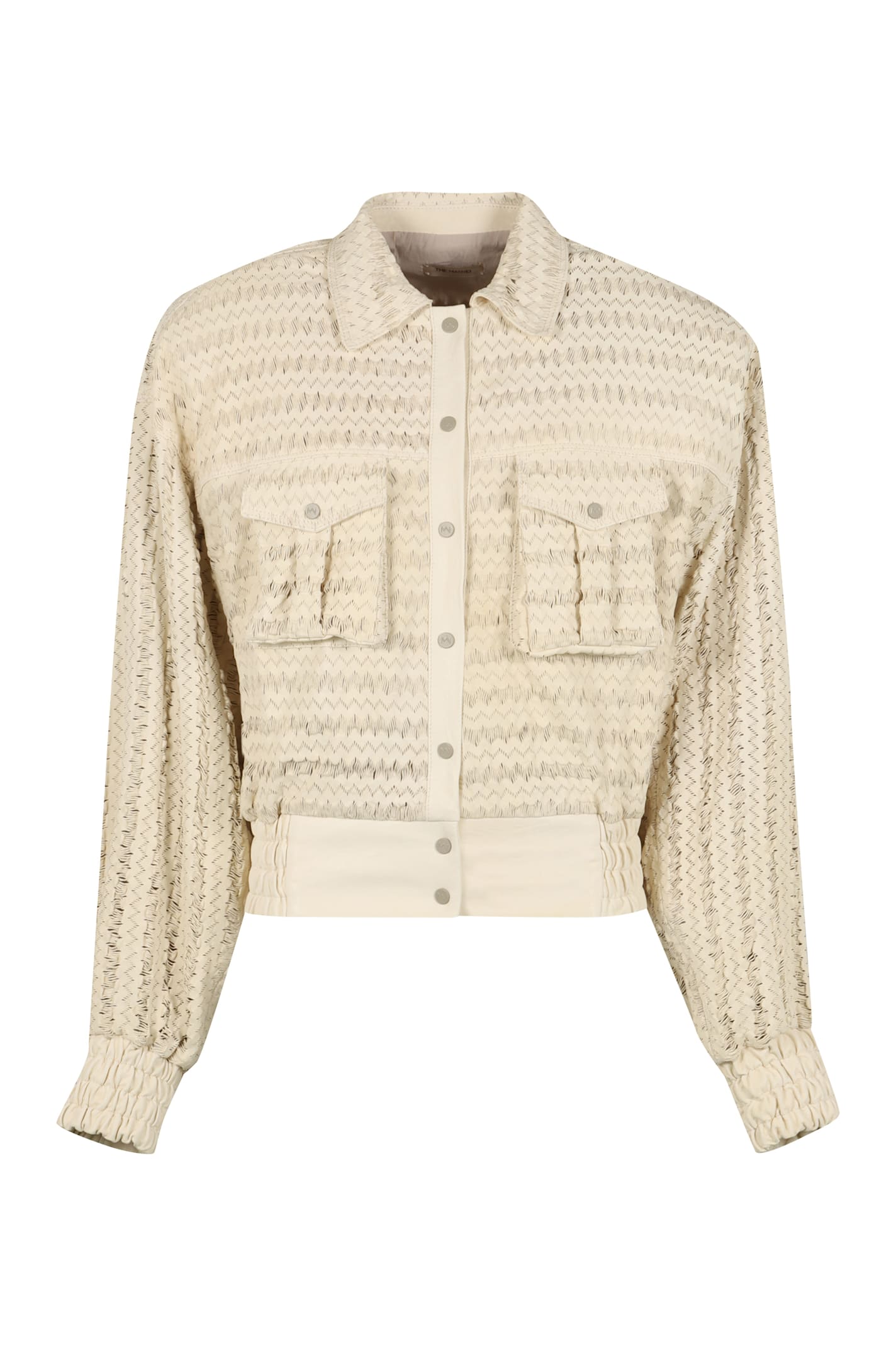 The Mannei Nice Leather Bomber Jacket