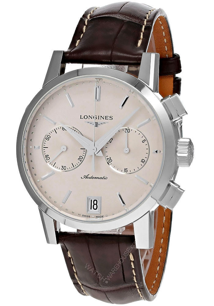 LONGINES 1832 AUTO CHRONO 42MM Beige Dial Men's Watch L4.829.4.92.2 / L48294922