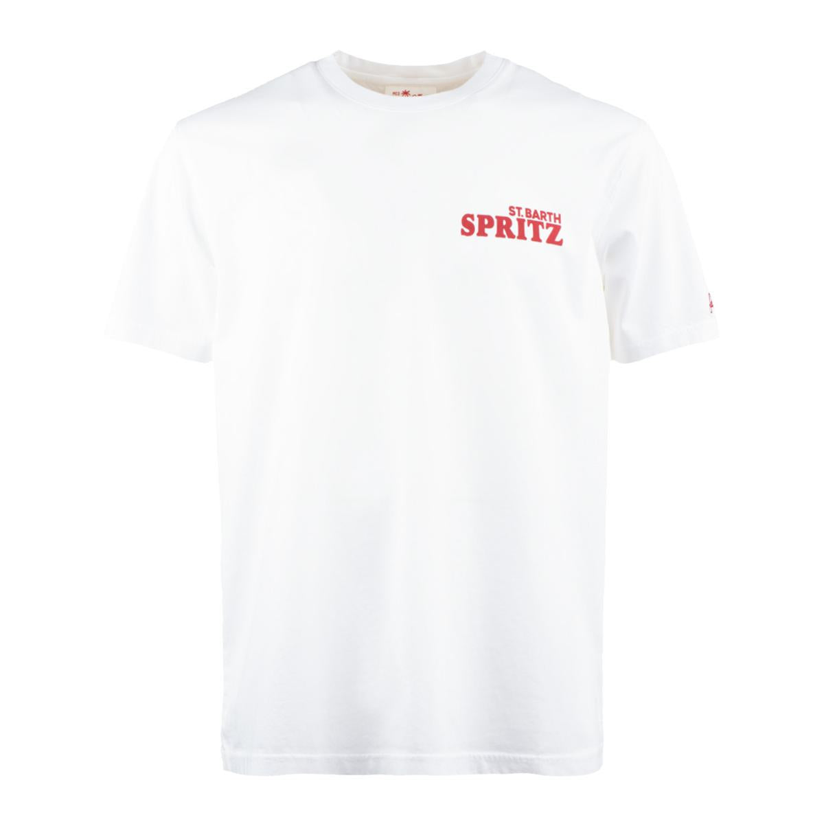 MC2 Saint Barth Cotton T-Shirt With Spritz Taster Print
