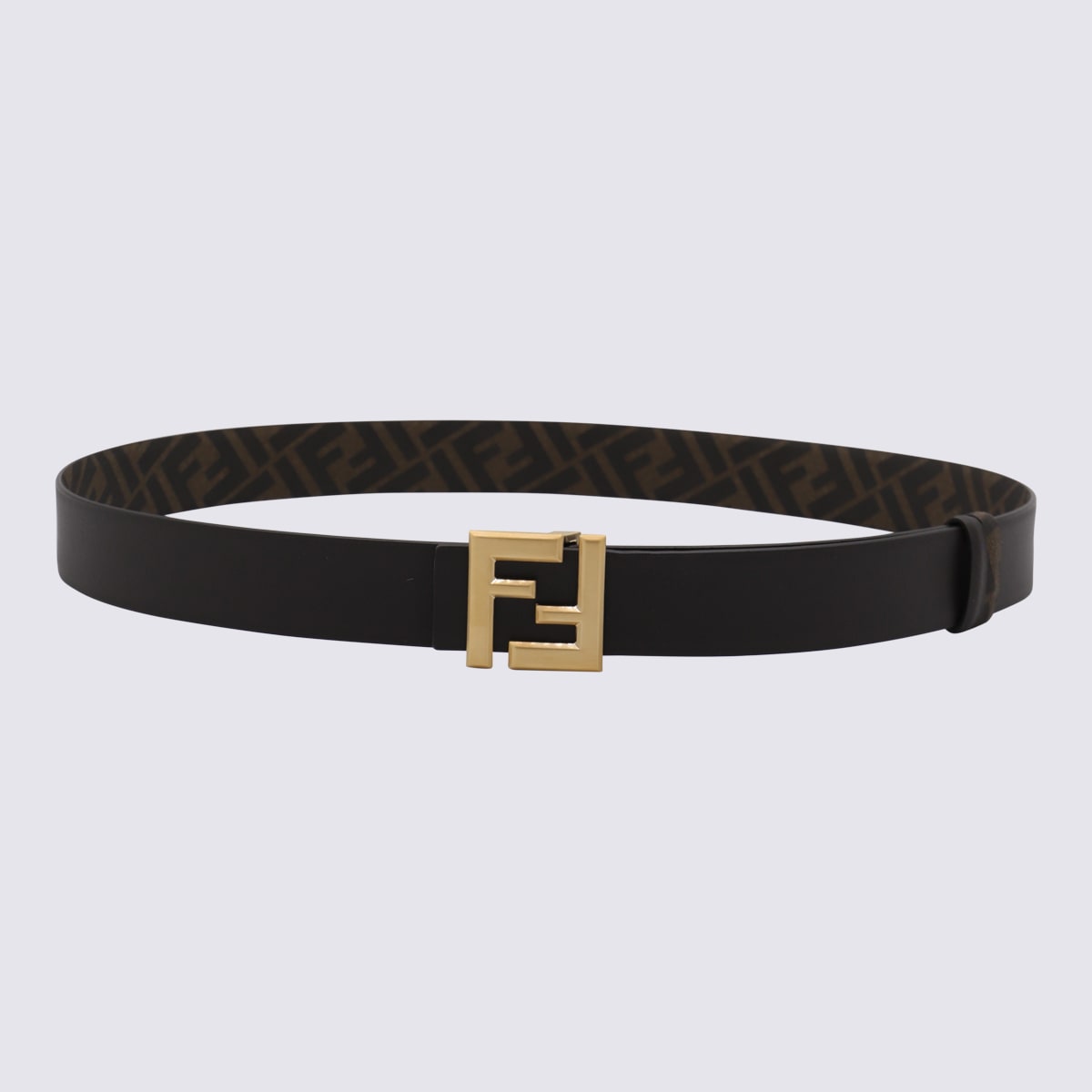 Fendi 黑金色皮带