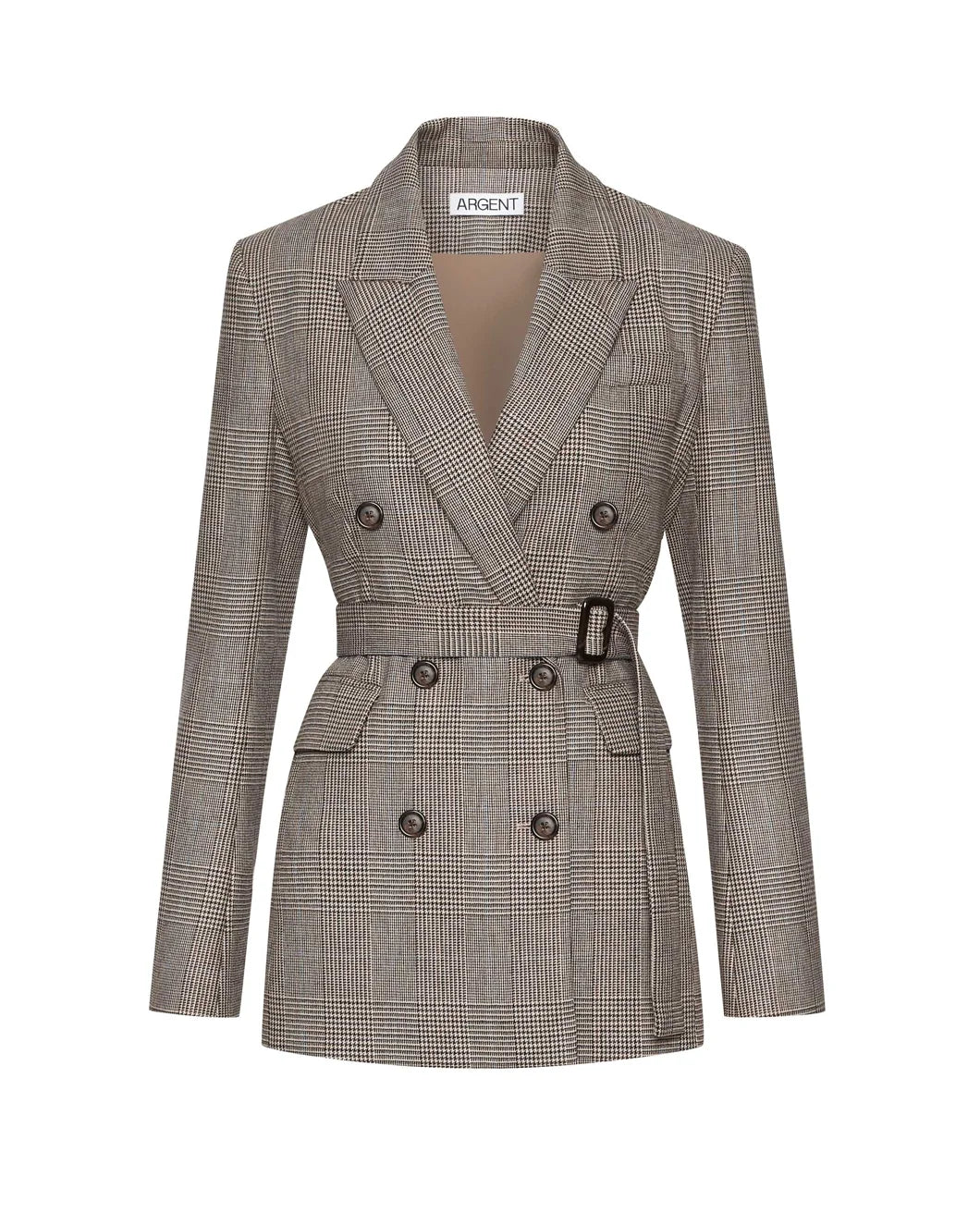 Belted Double-Breasted Blazer