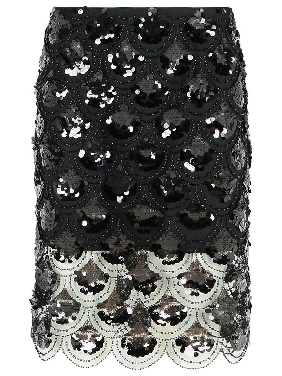 Rotate Birger Christensen 'Sequin' Black Polyester Skirt
