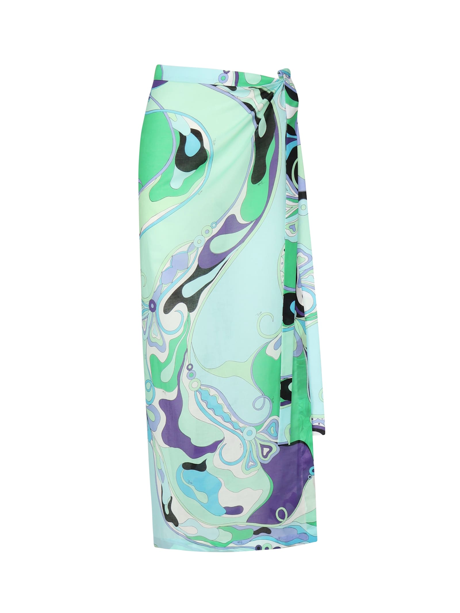 Pucci 兰花印花长裙