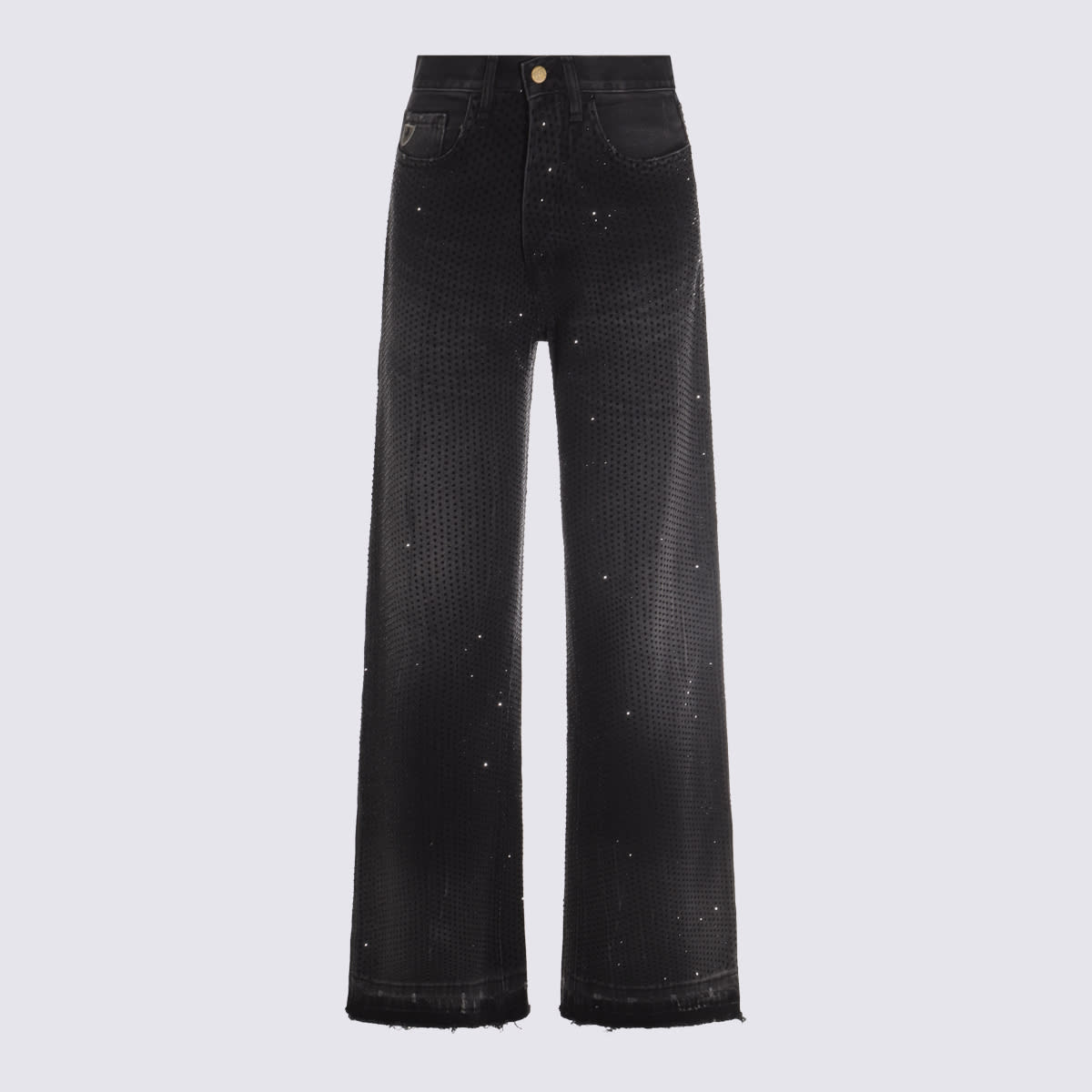 Lois Black Stone Denim Cotton Jeans