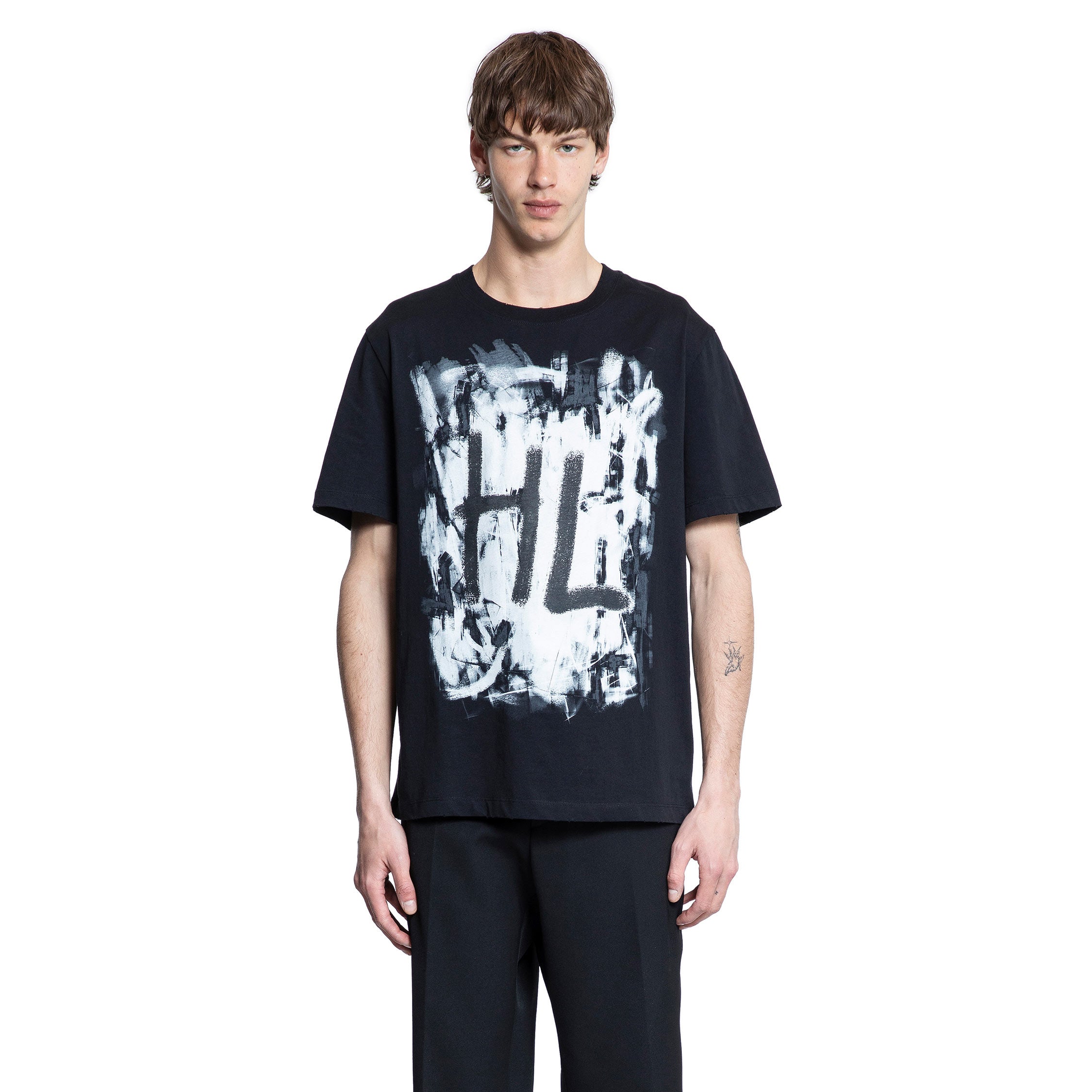 HELMUT LANG MAN BLACK KNITWEAR