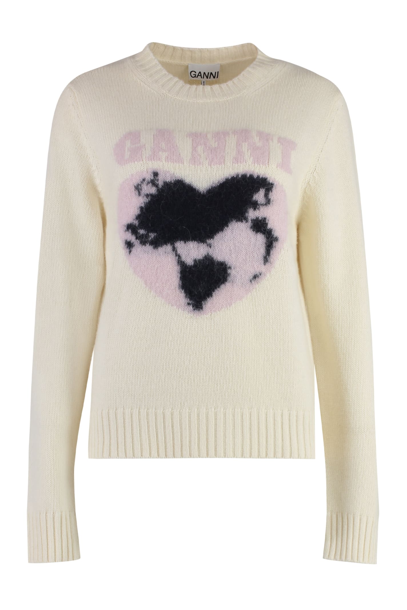 Ganni Crew-neck Wool Sweater