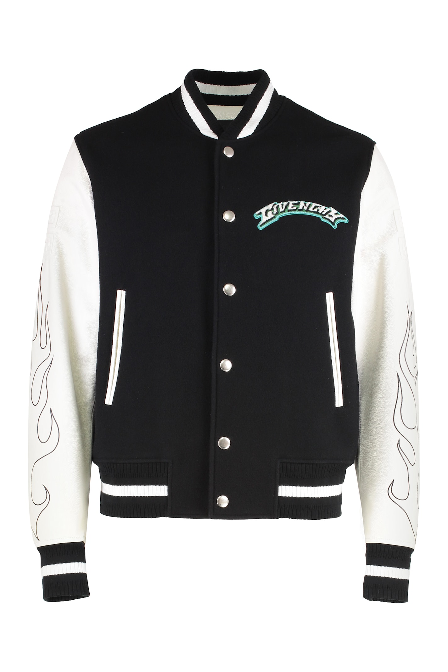 Givenchy Wool And Leather Bomber Jacket
