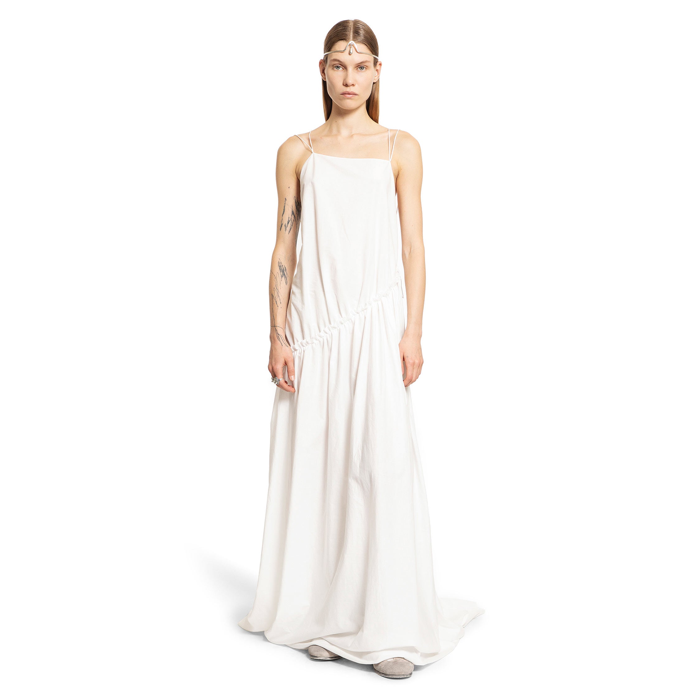 ANN DEMEULEMEESTER WOMAN WHITE DRESSES