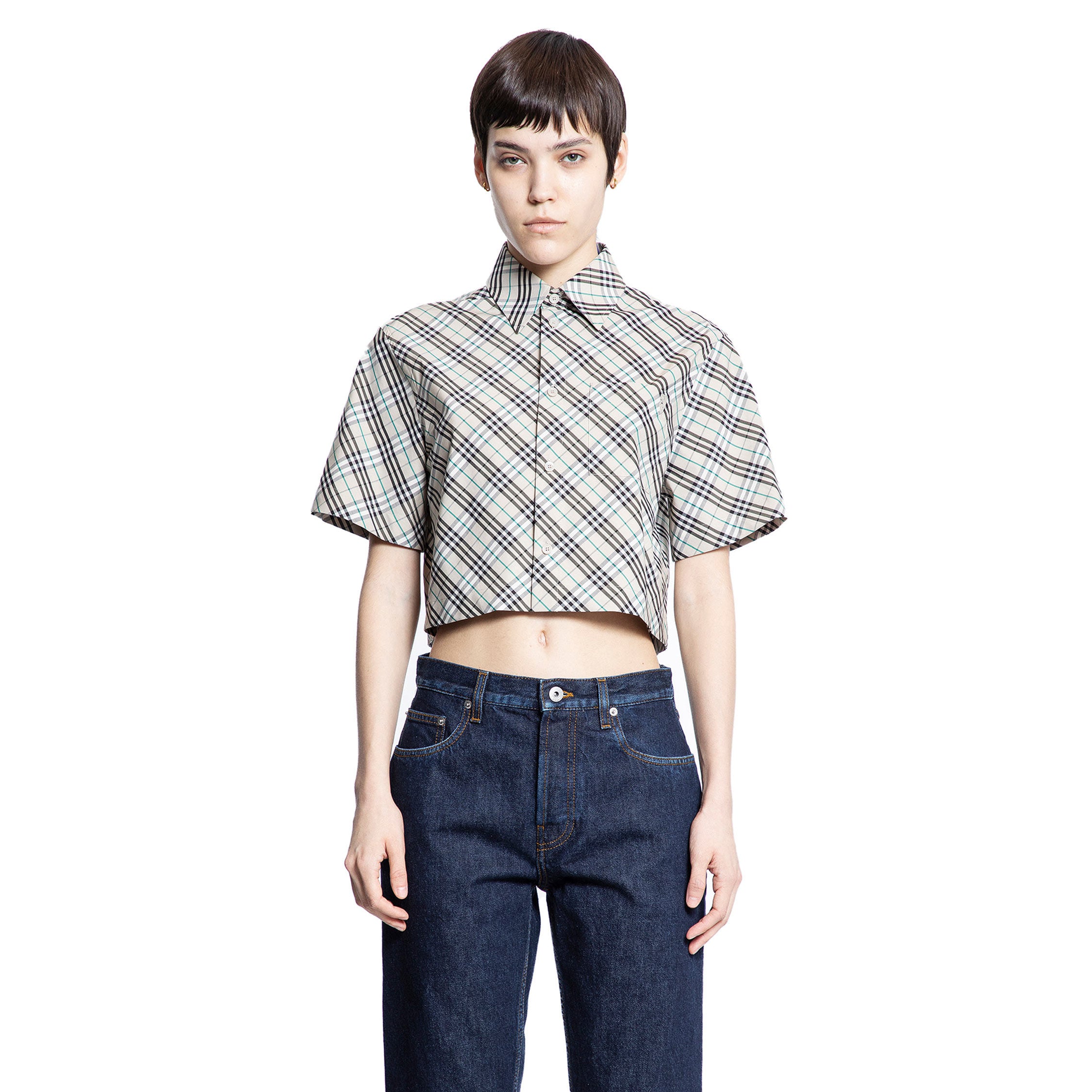 BURBERRY WOMAN BEIGE SHIRTS