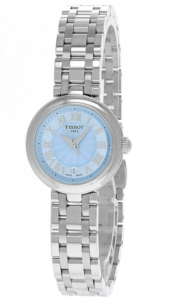 TISSOT Bellissima 26MM SS Small Lady Blue MOP Dial Women's Watch T126.010.11.133.00 / T1260101113300
