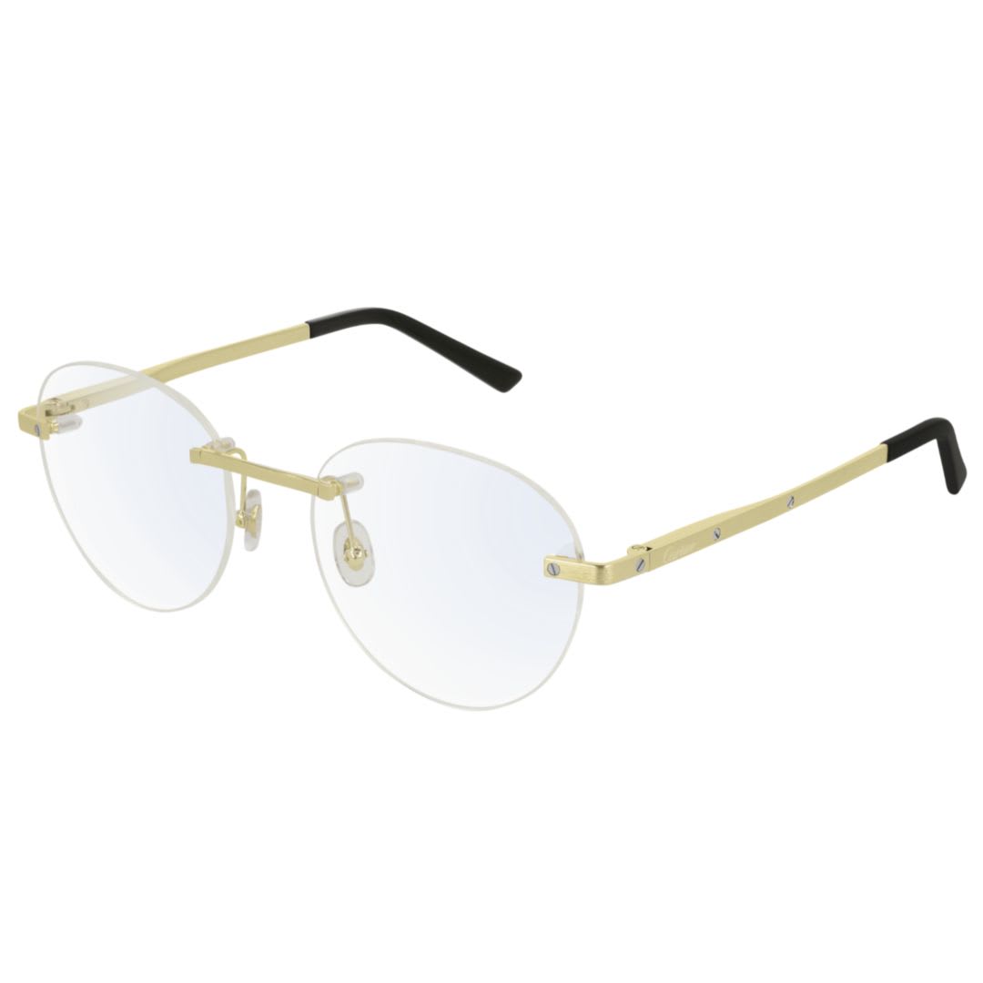 Cartier Eyewear Ct0109o003 Gold Black Transparen