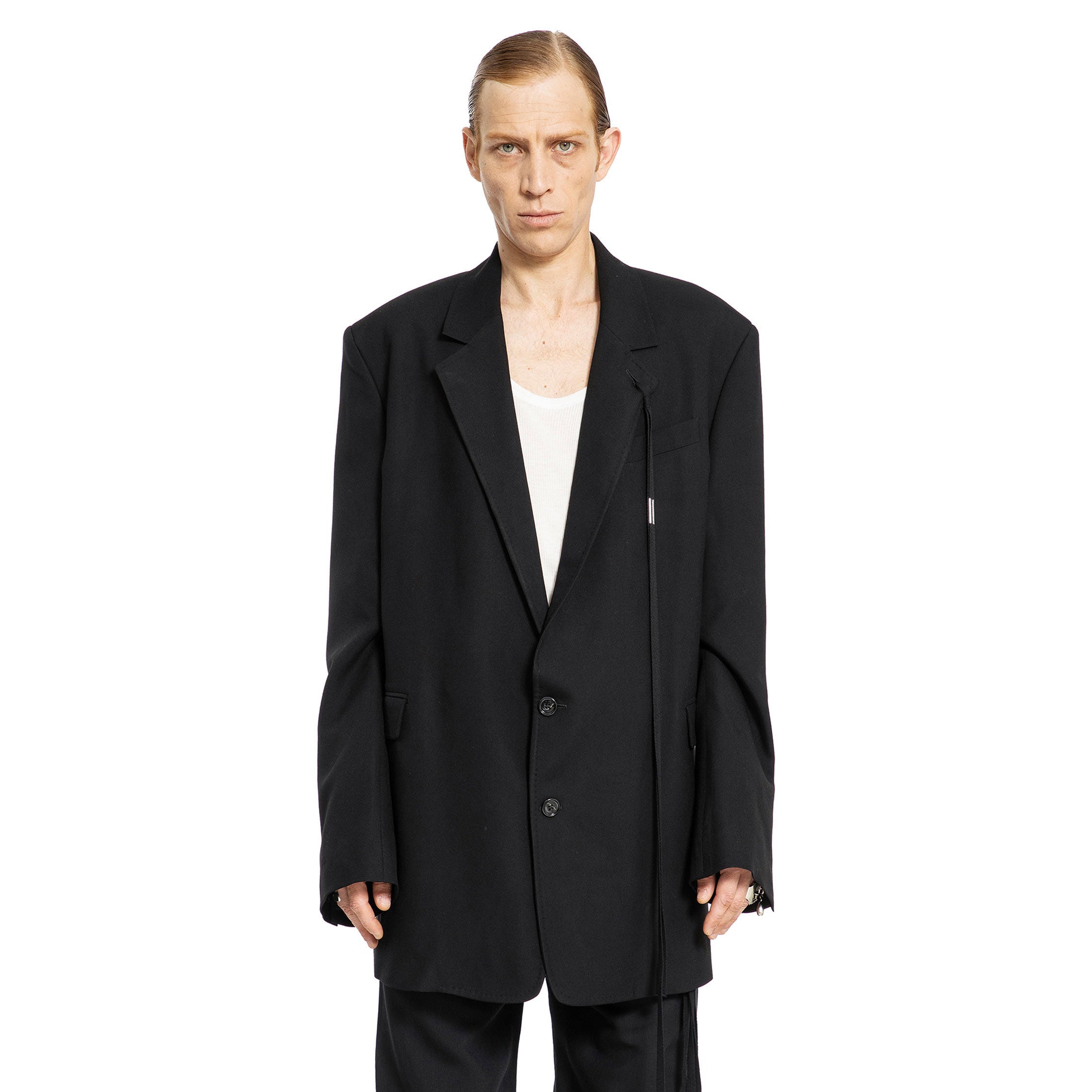 ANN DEMEULEMEESTER MAN BLACK BLAZERS