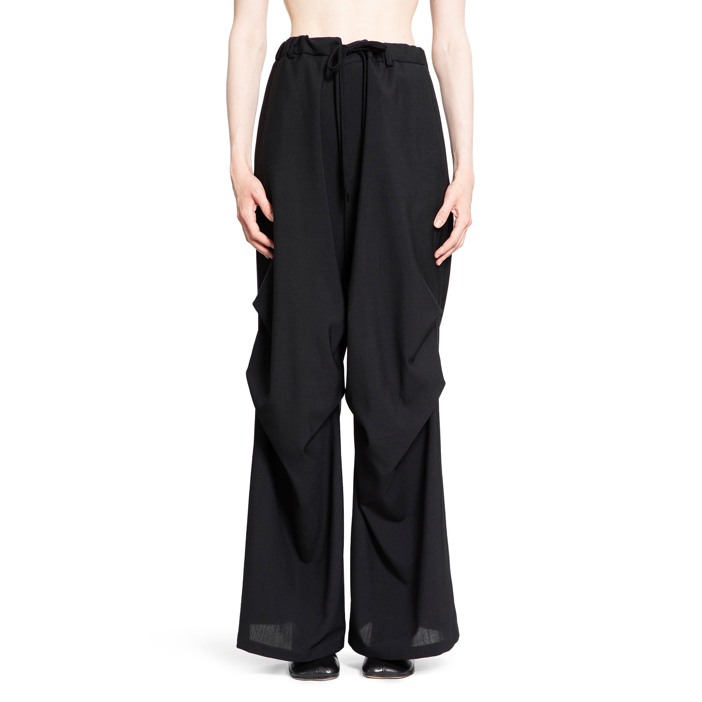 MM6 MAISON MARGIELA WOMAN BLACK TROUSERS