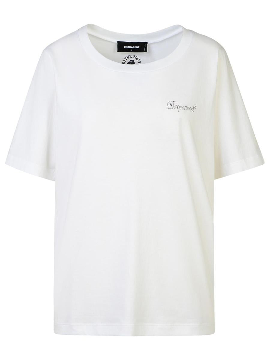 DSQUARED2 White Cotton T-Shirt