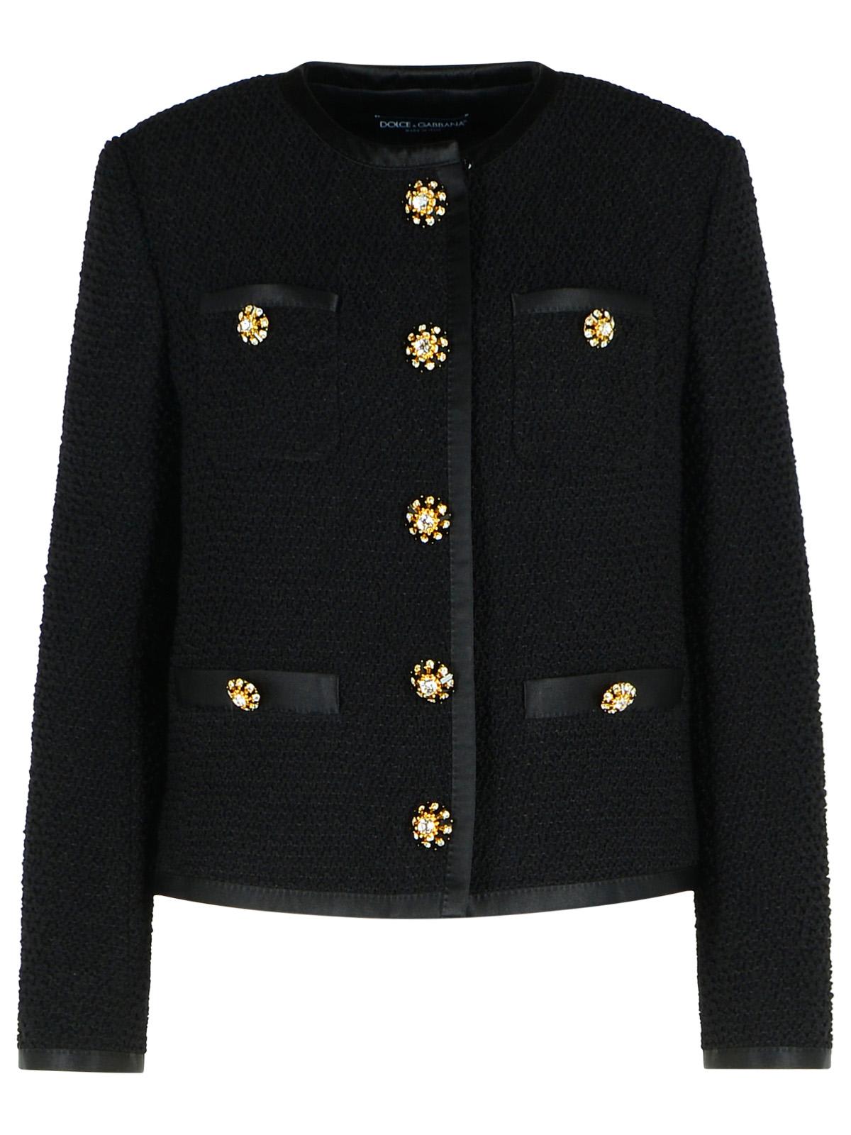 Dolce & Gabbana Tweed Bouclè Short Jacket