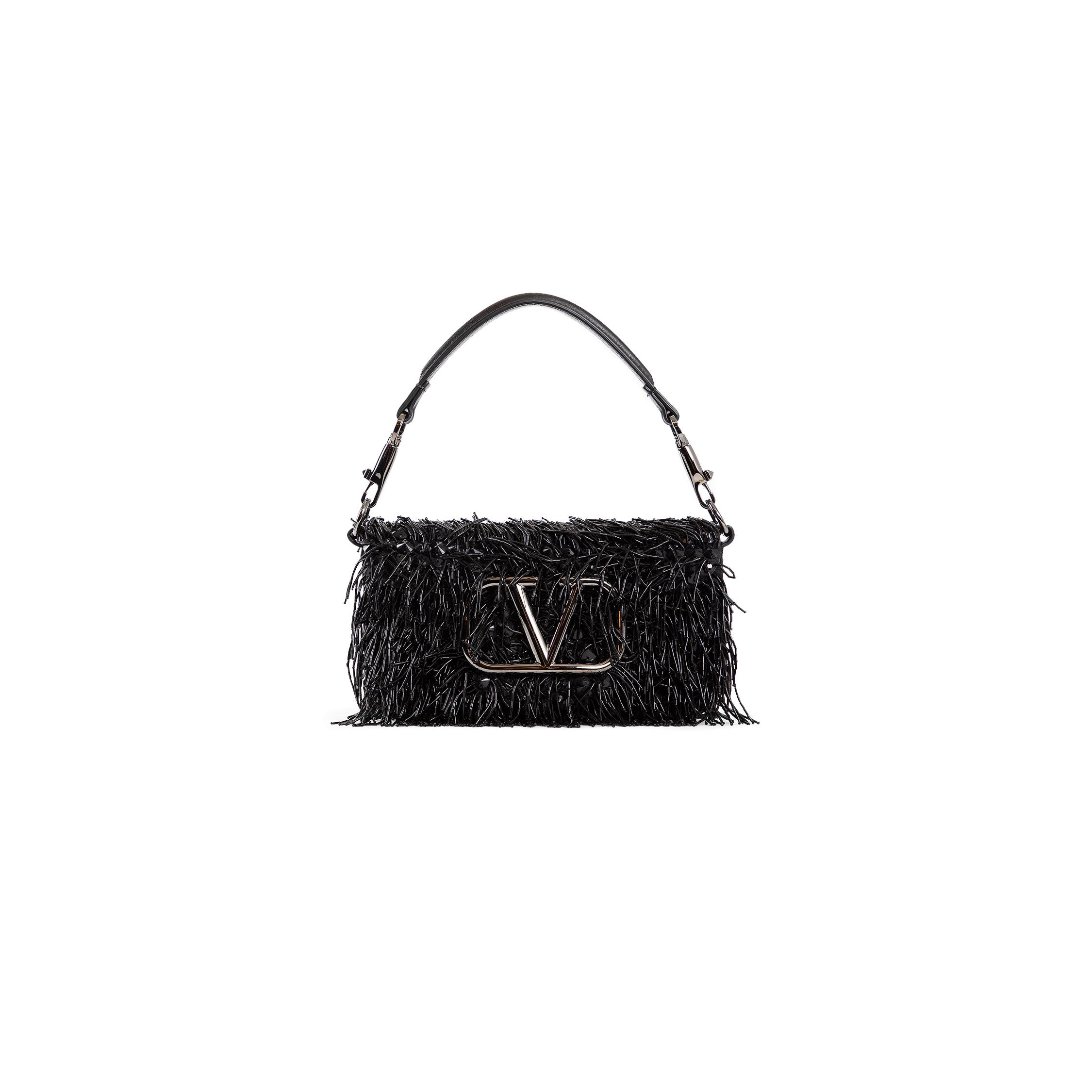 VALENTINO WOMAN BLACK TOP HANDLE BAGS