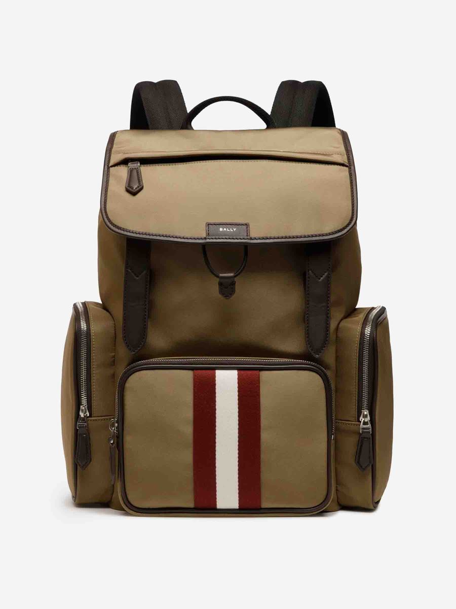 Bally Code Nylon Backpack