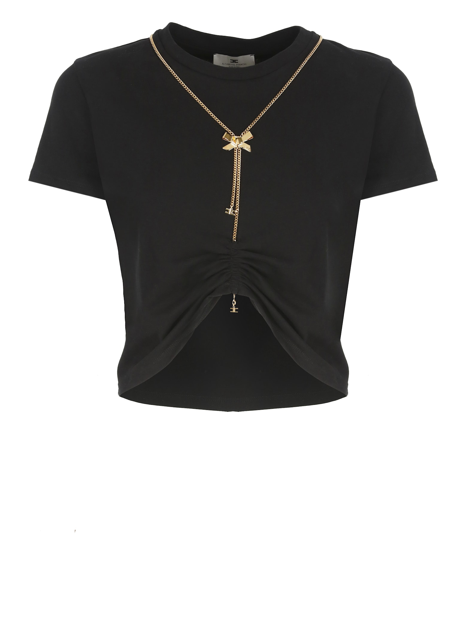 Elisabetta Franchi Logo细节短款T恤