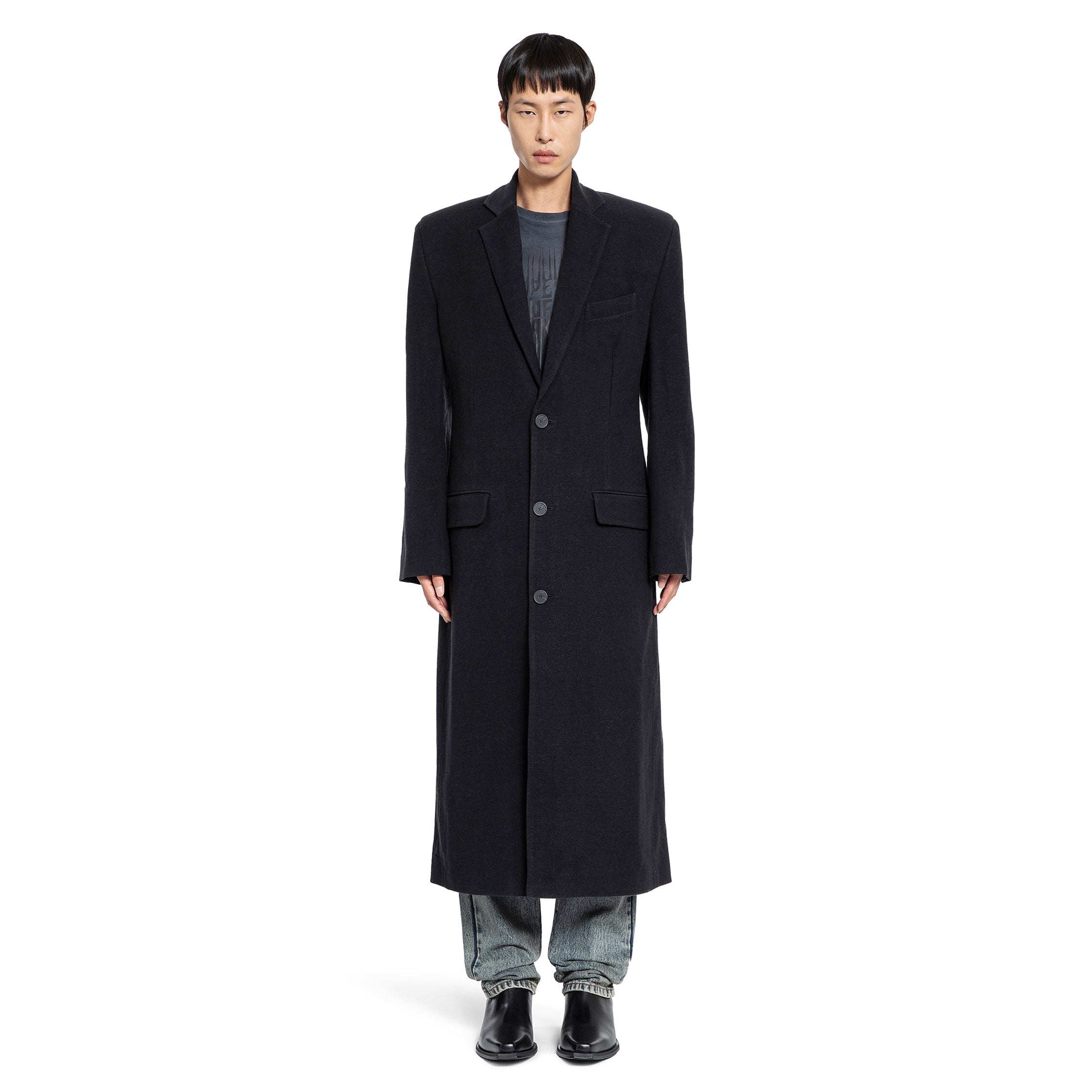JORDANLUCA MAN BLACK COATS