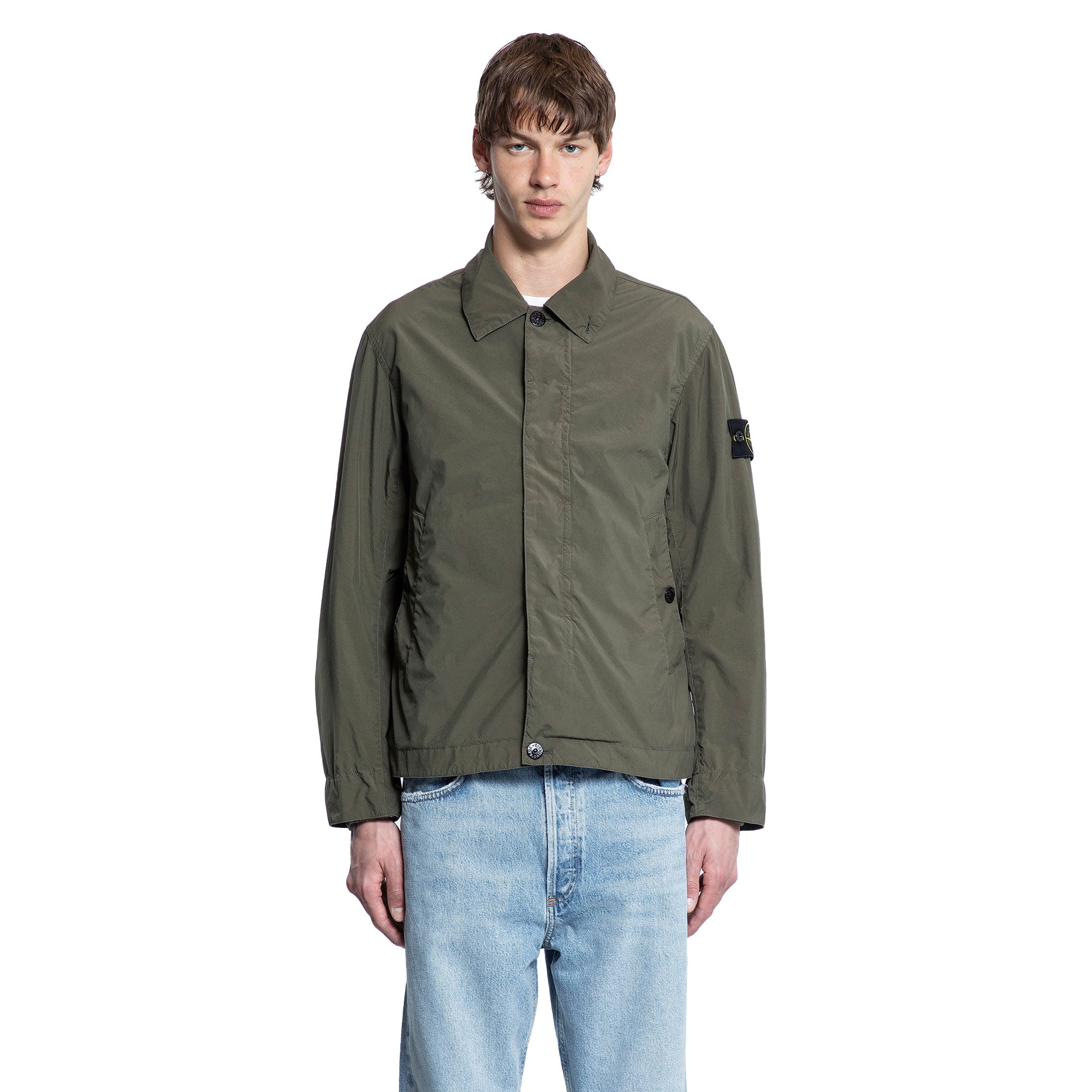 STONE ISLAND MAN GREEN JACKETS