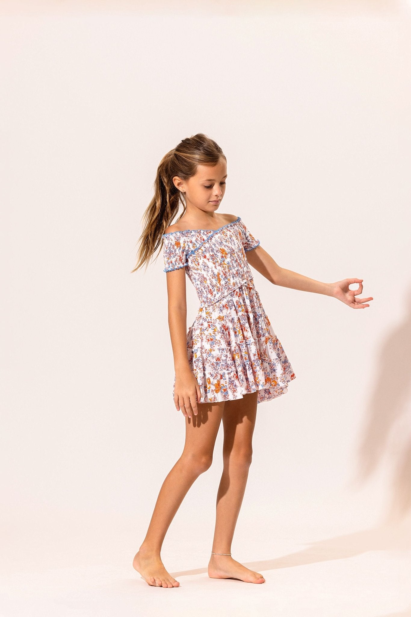 Kids Mini Dress Soledad - Blue Sweet