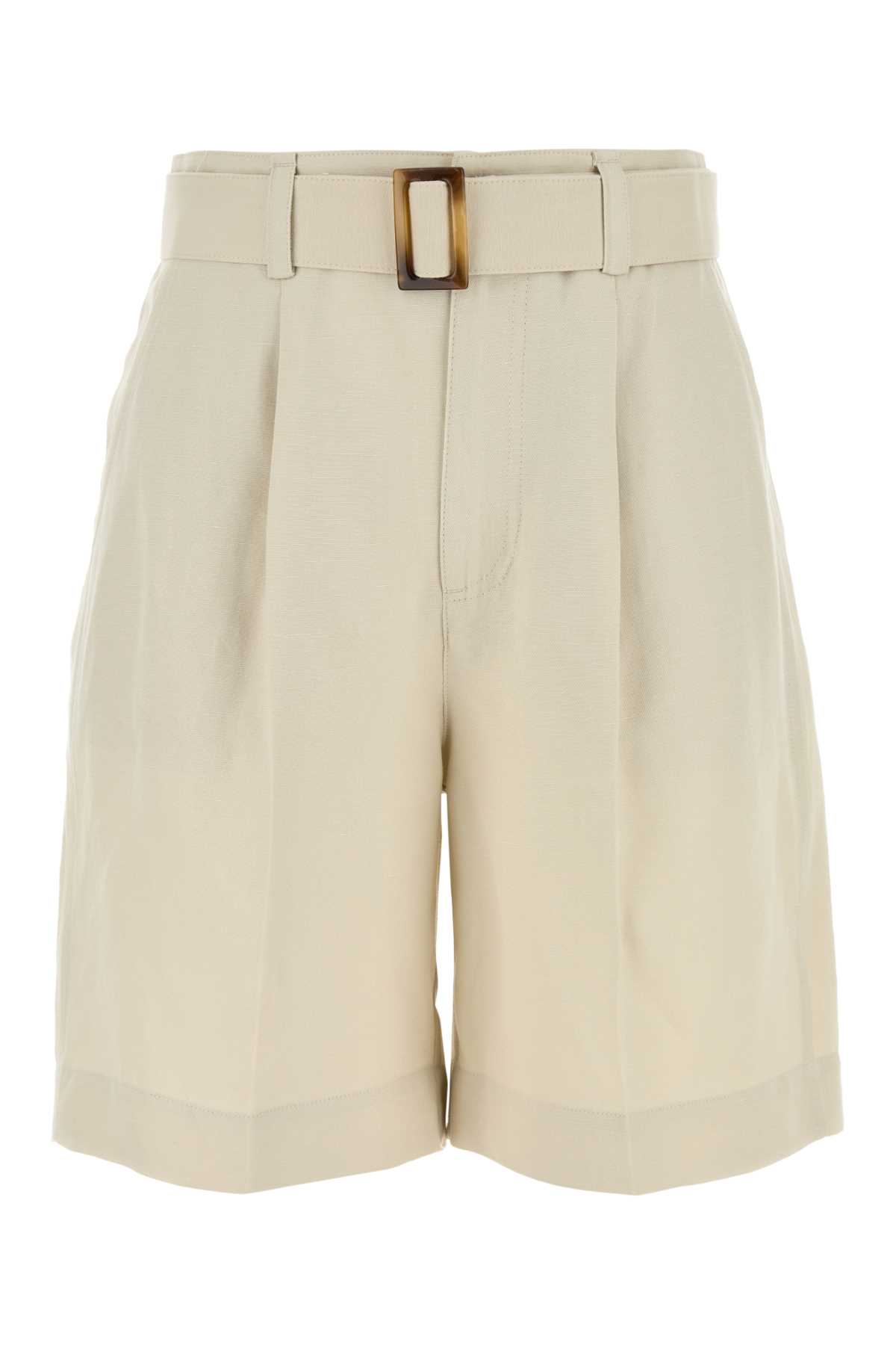 Woolrich Sand Viscose Blend Shorts