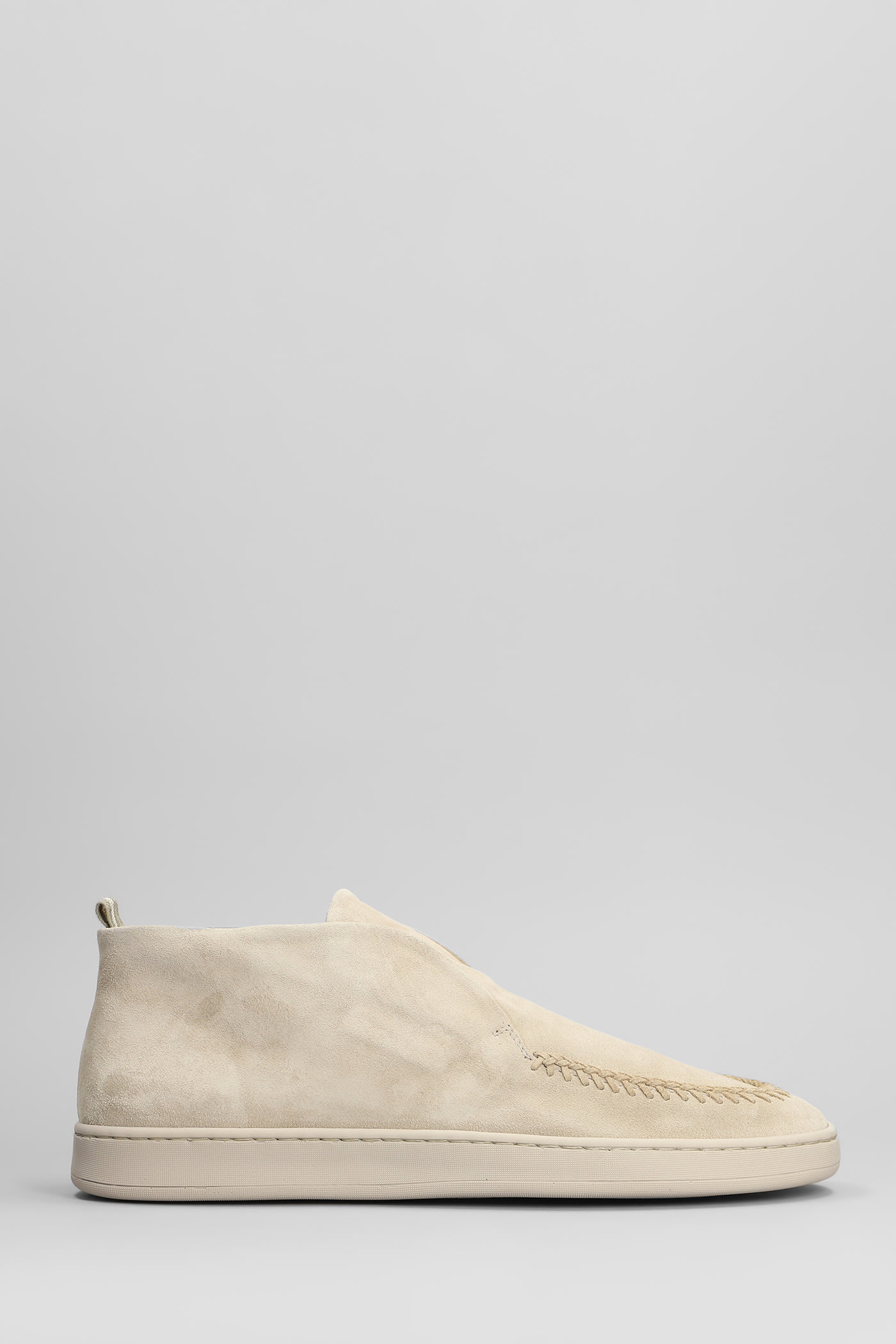 Officine Creative Herbie 013 米色麂皮乐福鞋