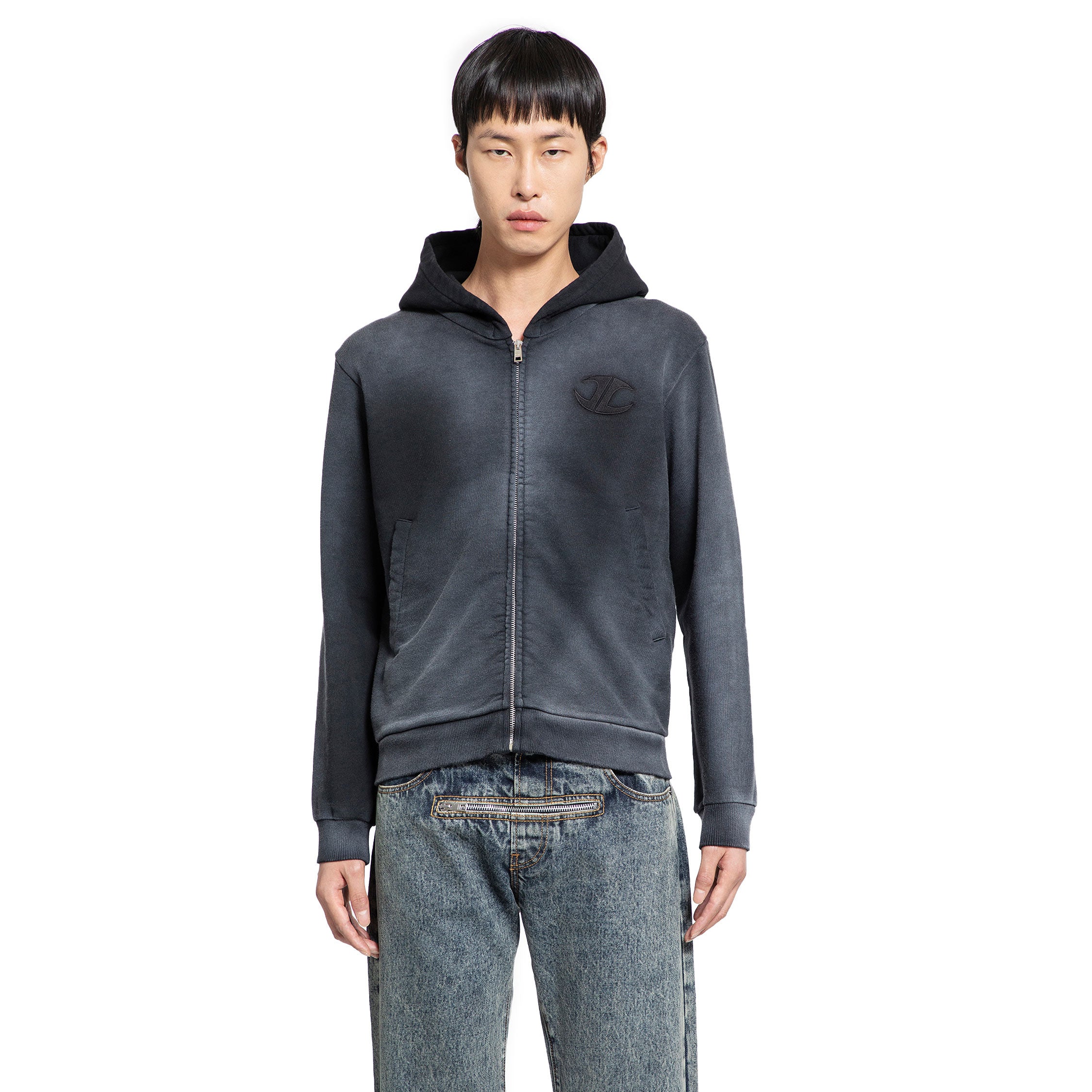 JORDANLUCA MAN BLACK SWEATSHIRTS
