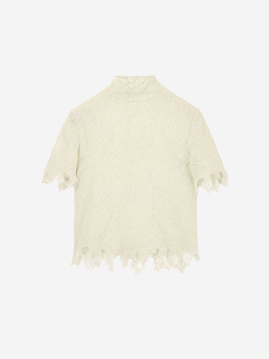 Alexander McQueen 丝绸蕾丝上衣