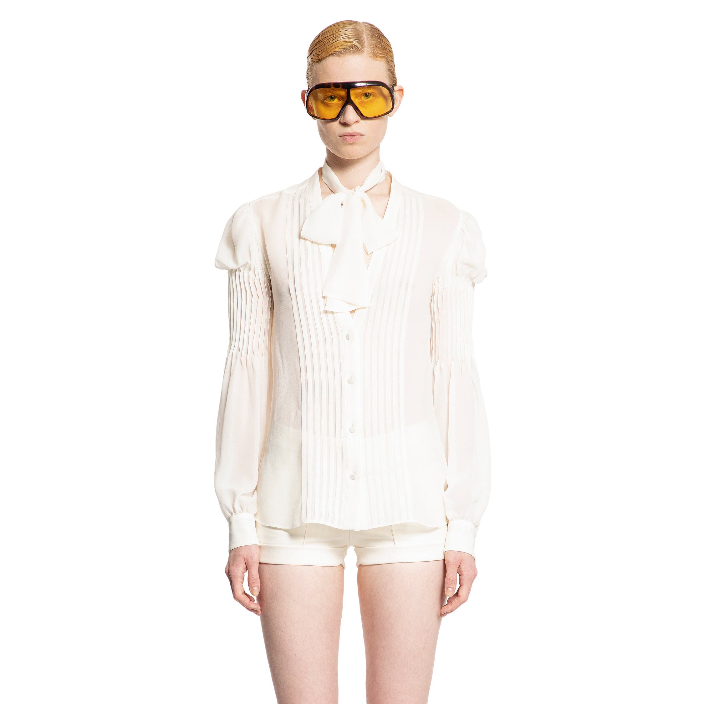 TOM FORD WOMAN OFF-WHITE SHIRTS