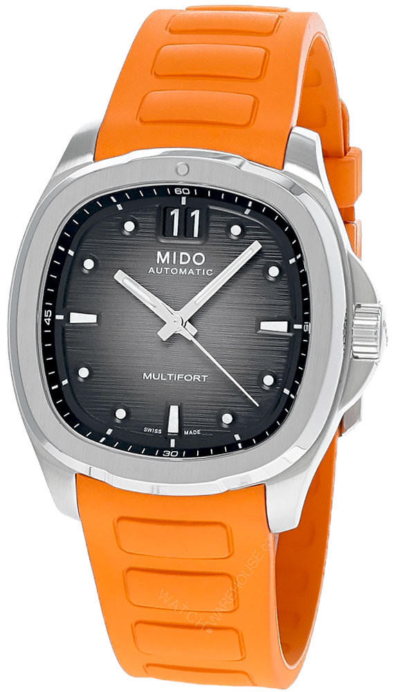 MIDO Multifort TV Big Date 40MM Orange Rubber Men's Watch M049.526.17.081.00 / M0495261708100