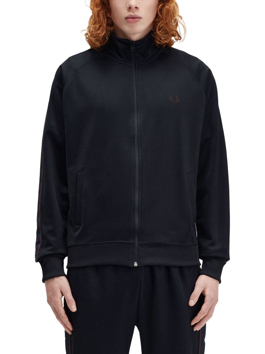 Fred Perry Track Jacket With Contrasting Webbing