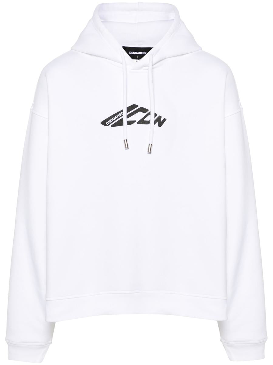 DSQUARED2 D2 Logo-Print Hoodie