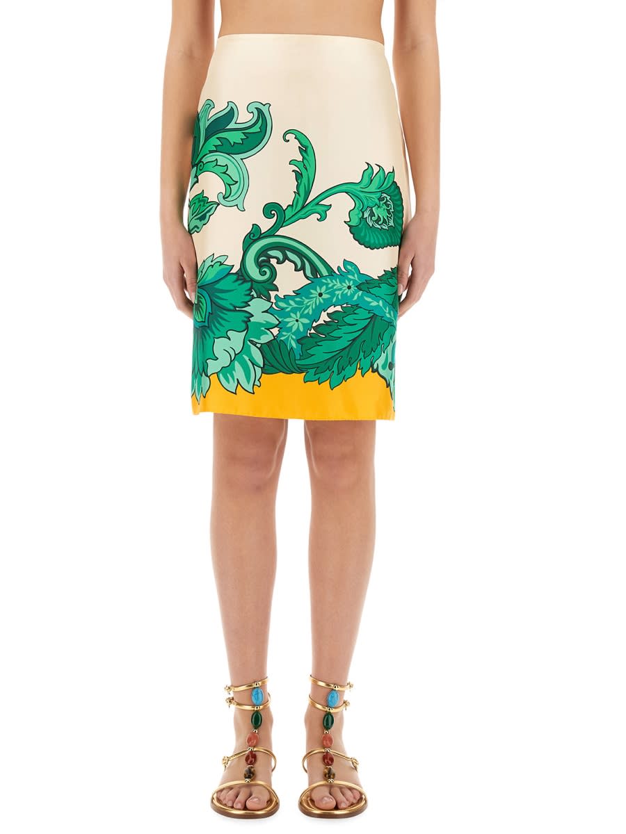 Etro Floral Paisley Print Skirt
