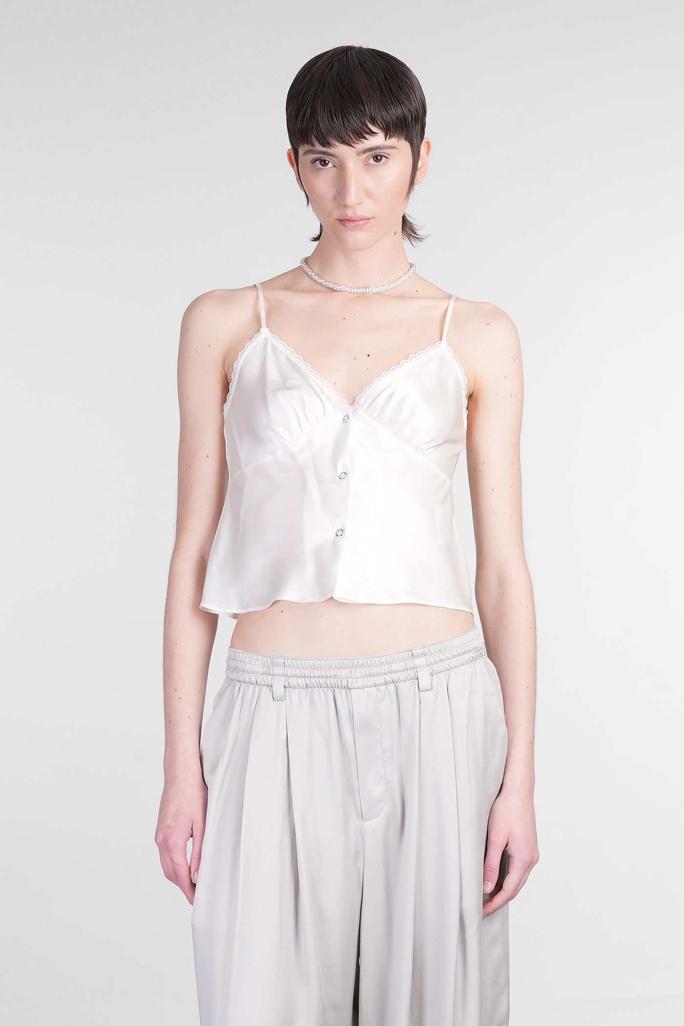 Alexander Wang 米色真丝上衣