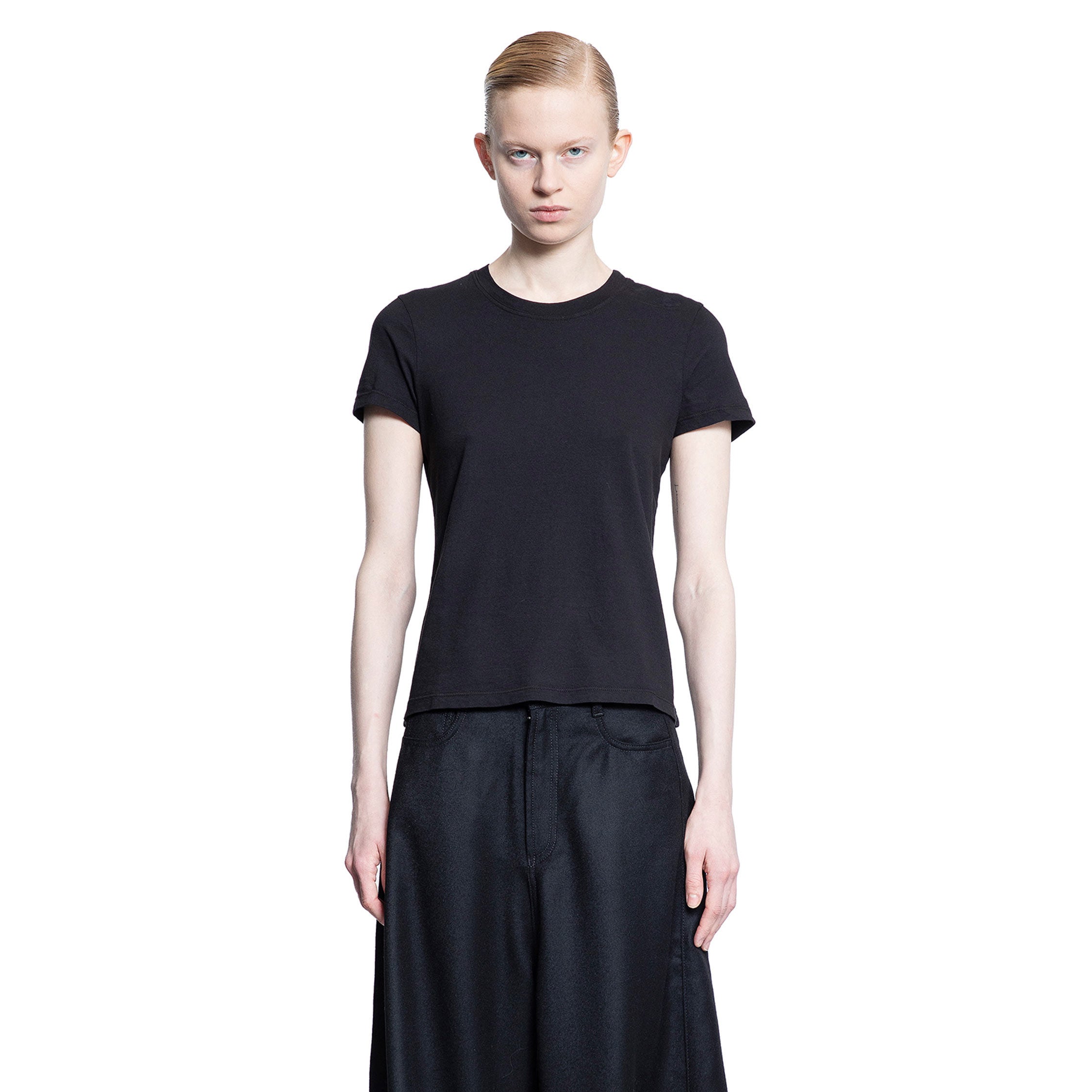 JAMES PERSE WOMAN BLACK T-SHIRTS & TANK TOPS