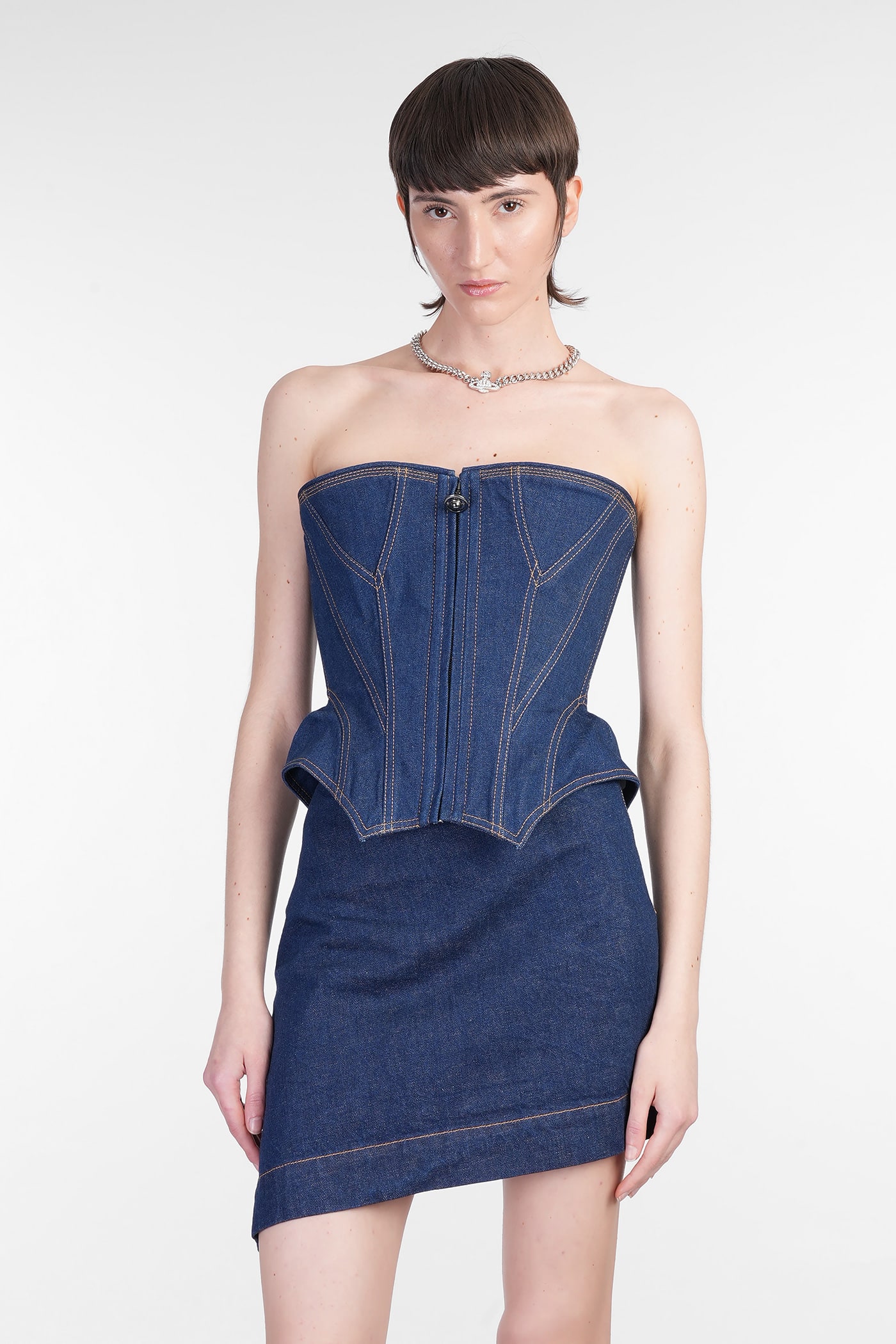 Vivienne Westwood Topwear In Blue Cotton