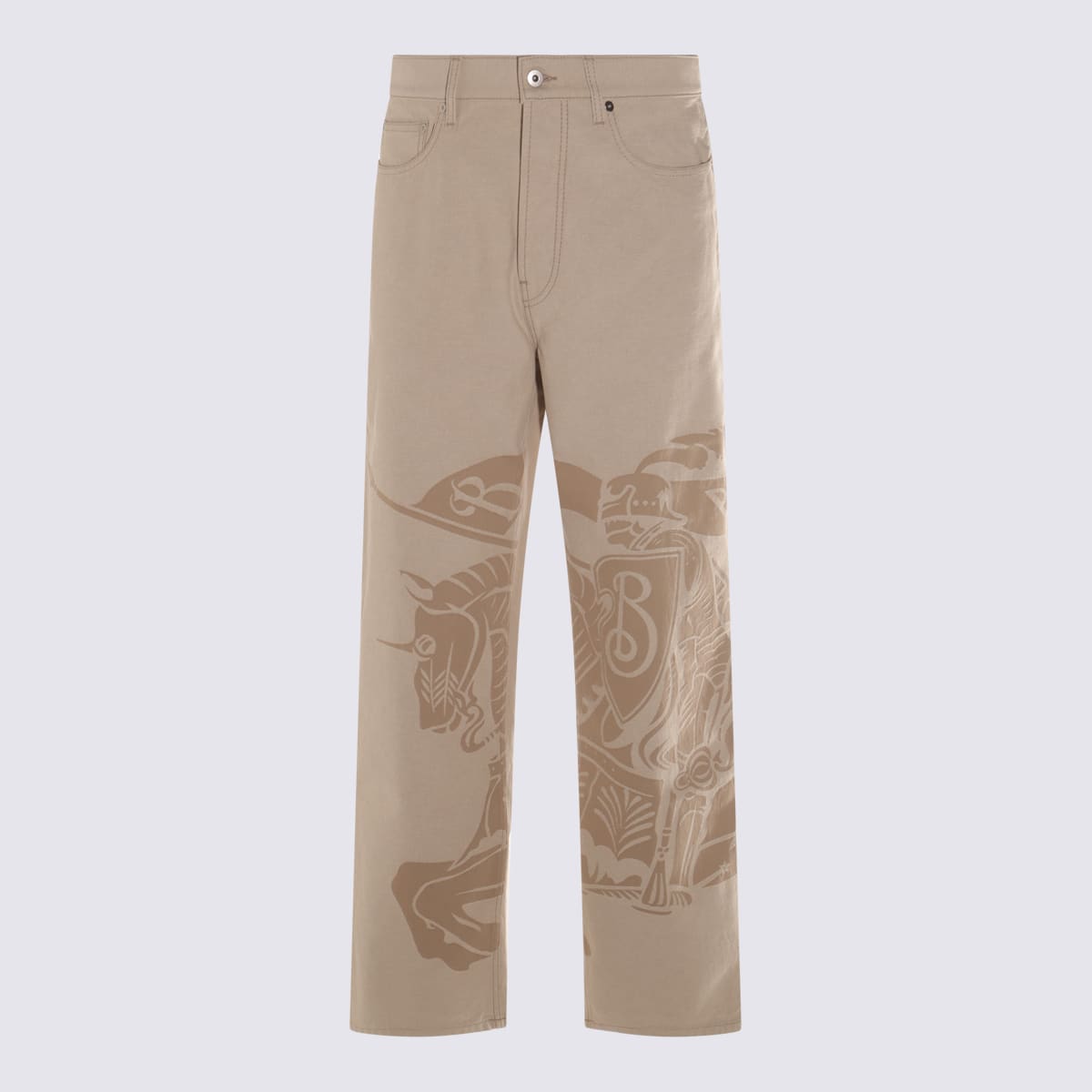 Burberry Beige Cotton Denim Jeans