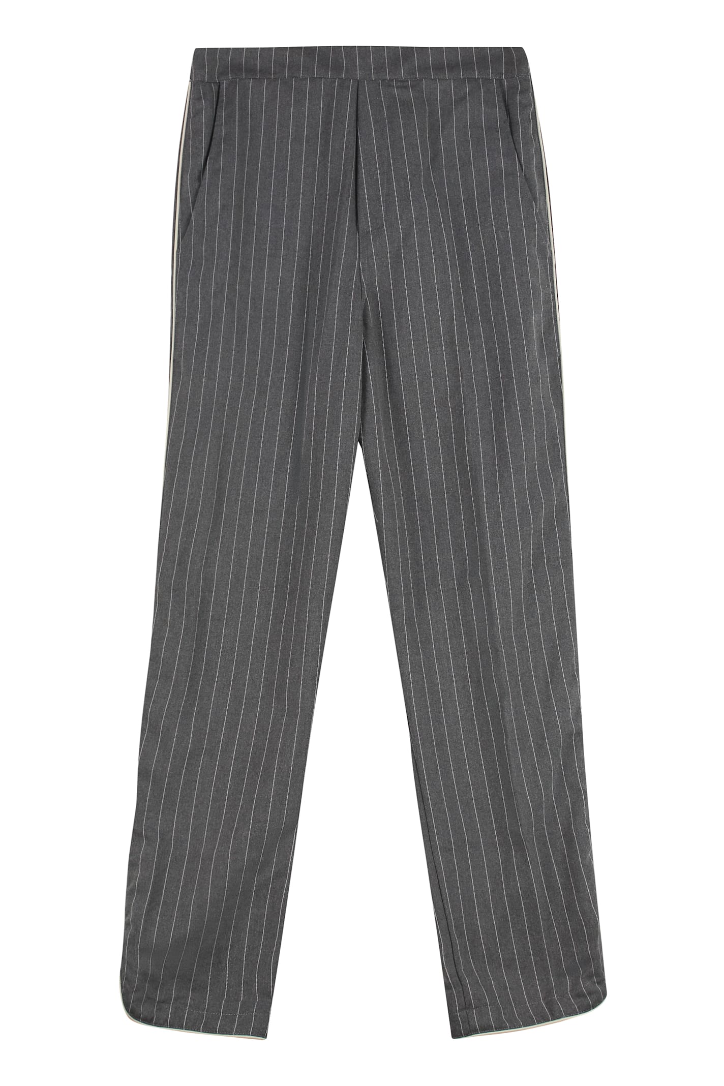 Rhude 九分细条纹裤