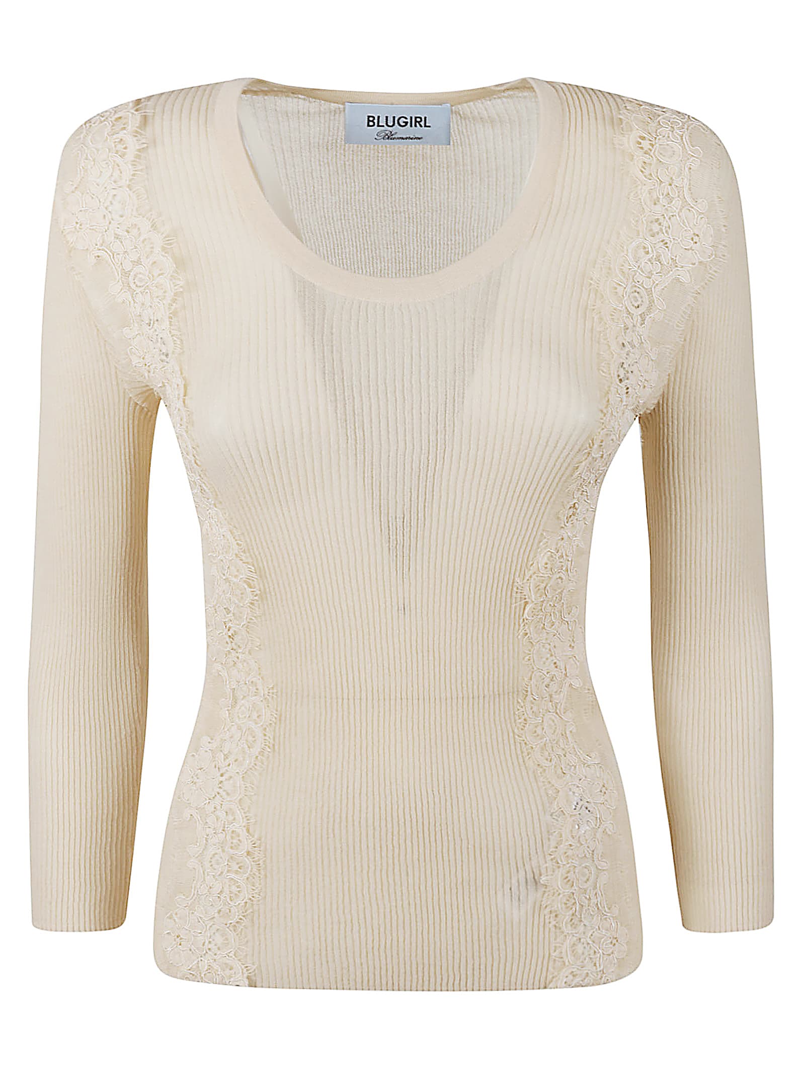 Blugirl Floral Embroidery Knit Sweater