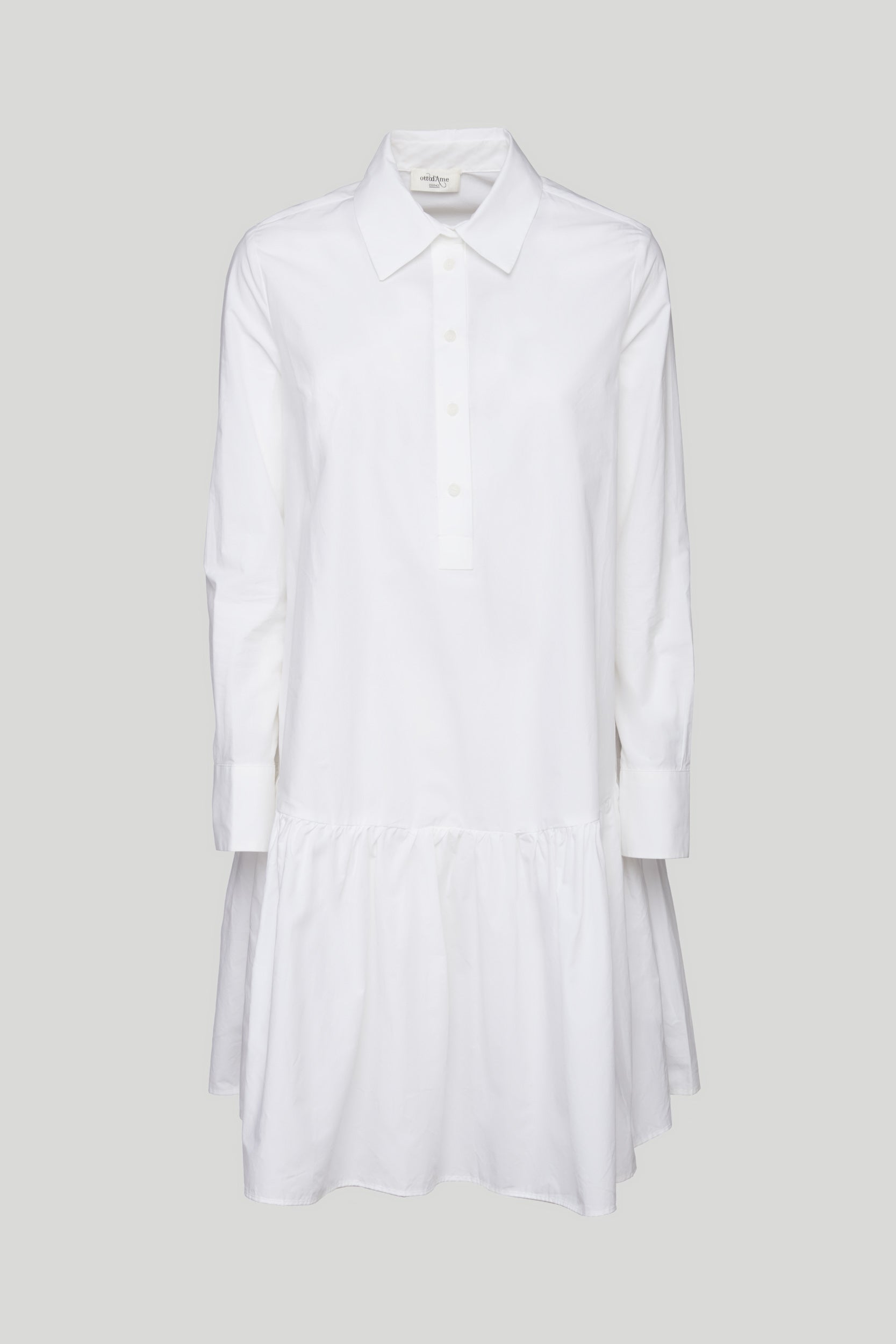 OTTOD'AME Abito Bianco Camicia