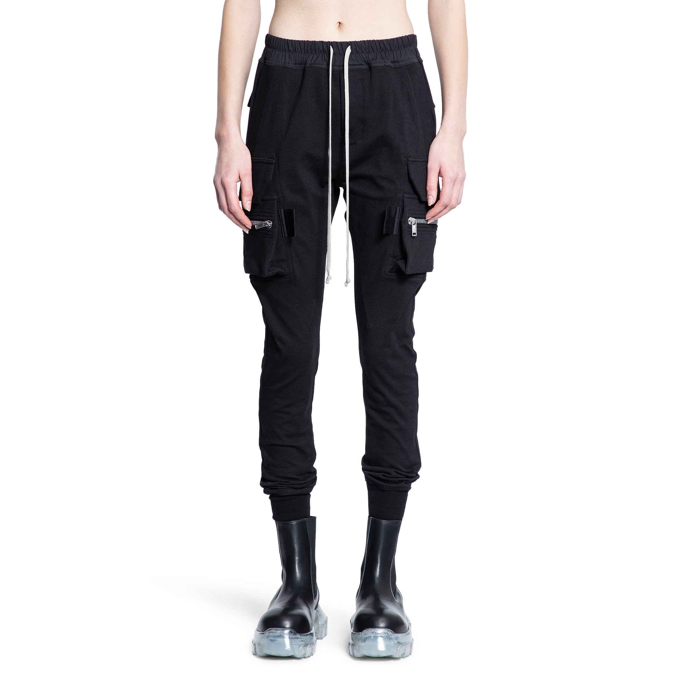 RICK OWENS WOMAN BLACK TROUSERS